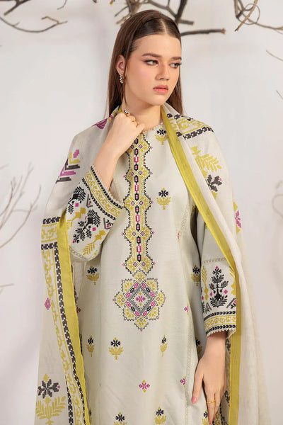 3 Piece Designer Suit - Unstitched