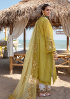 03-Piece Lawn Suit With Embroidery - Unstitched