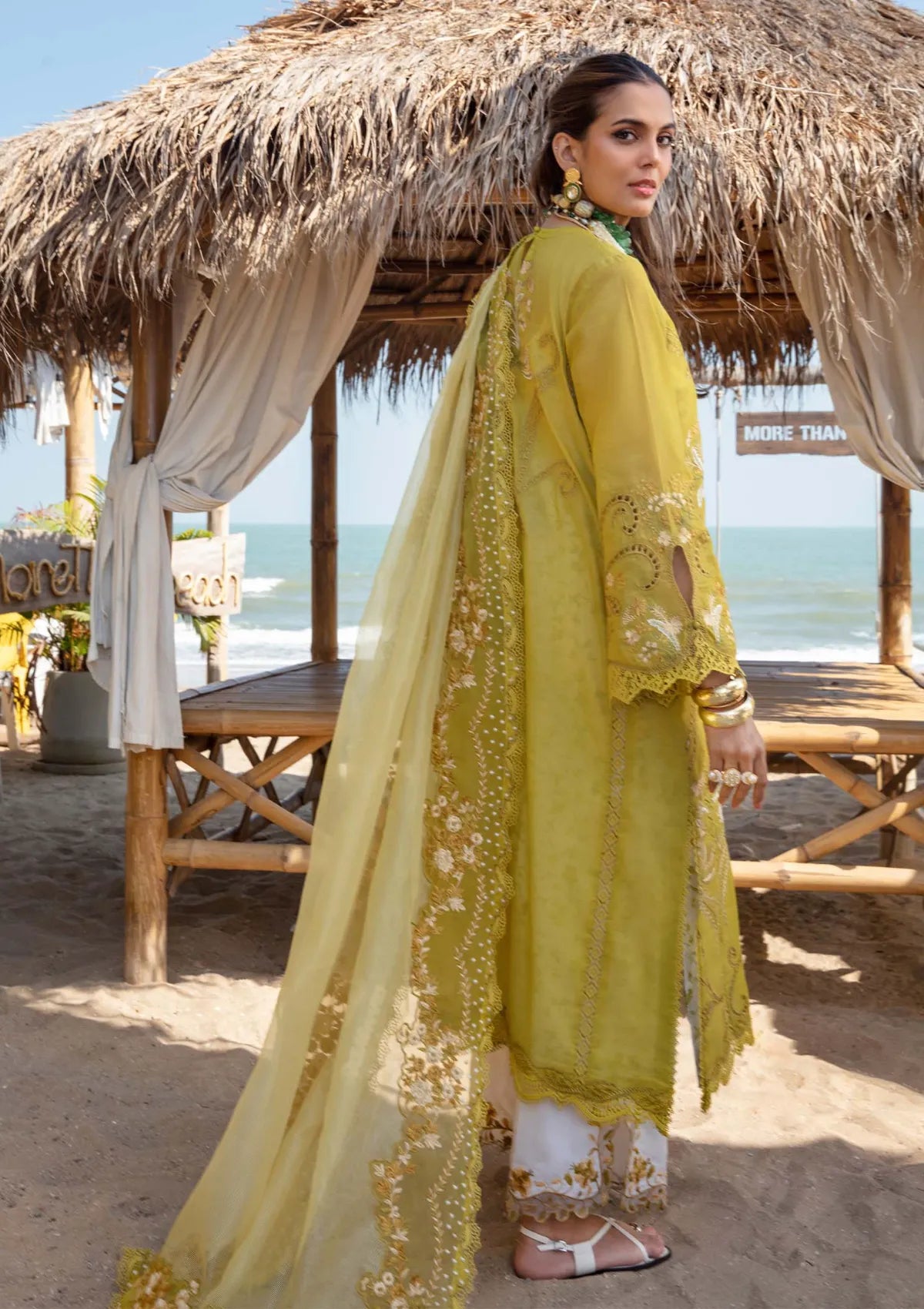 03-Piece Lawn Suit With Embroidery - Unstitched