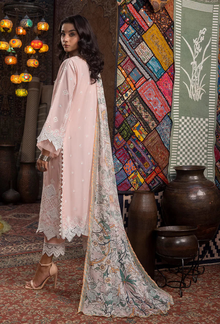 03-Piece Lawn Suit With Embroidery - Unstitched