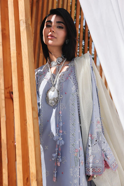 03-Piece Lawn Suit With Chikankari Embroidery - Unstitched