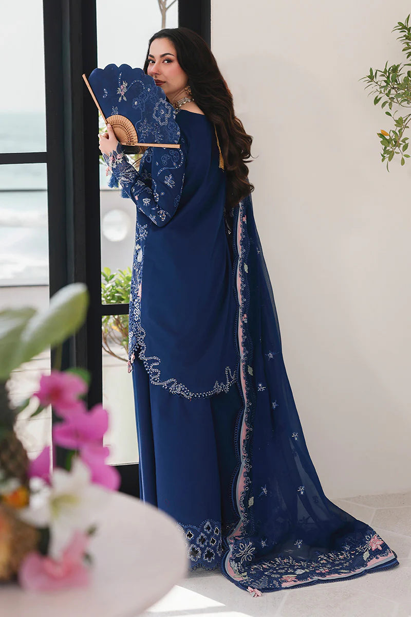 Midnight Navy - 3 Piece Embroidered Lawn | Unstitched