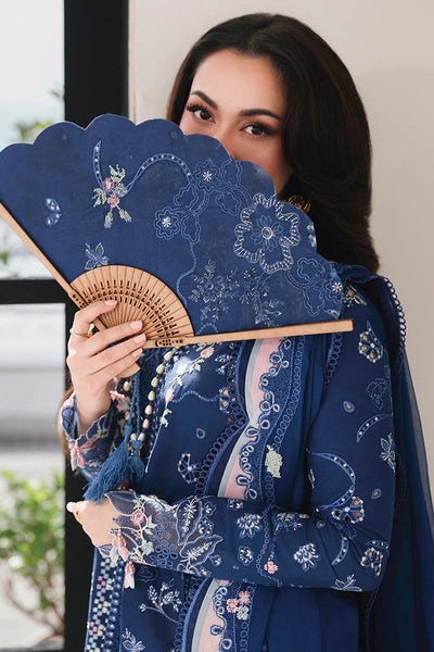 Midnight Navy - 3 Piece Embroidered Lawn | Unstitched