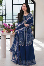 Midnight Navy - 3 Piece Embroidered Lawn | Unstitched