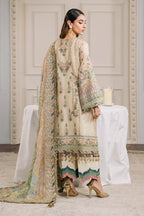 3 Piece Luxury Embroidered Suit - Unstitched
