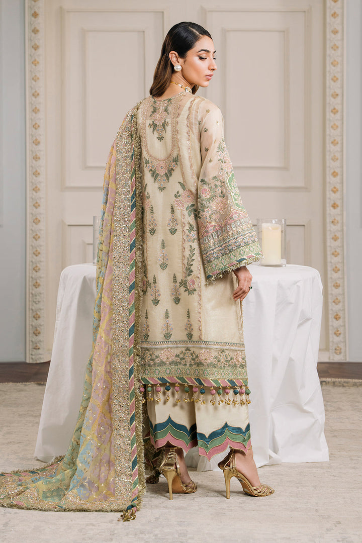 3 Piece Luxury Embroidered Suit - Unstitched