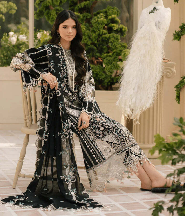 3 Piece Embroidered Lawn Suit - Unstitched