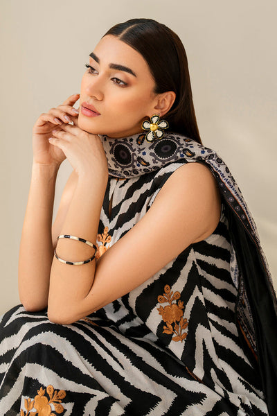 3 Piece Printed Lawn Suit - Unstitched
