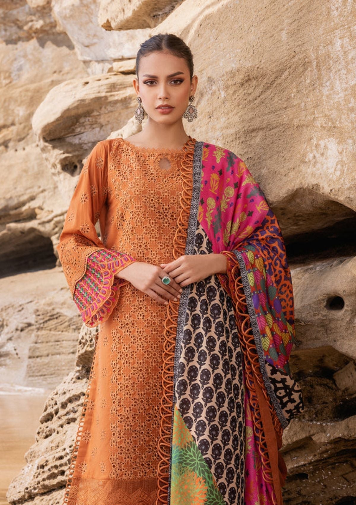 3 Piece Chikankari Suit - Unstitched
