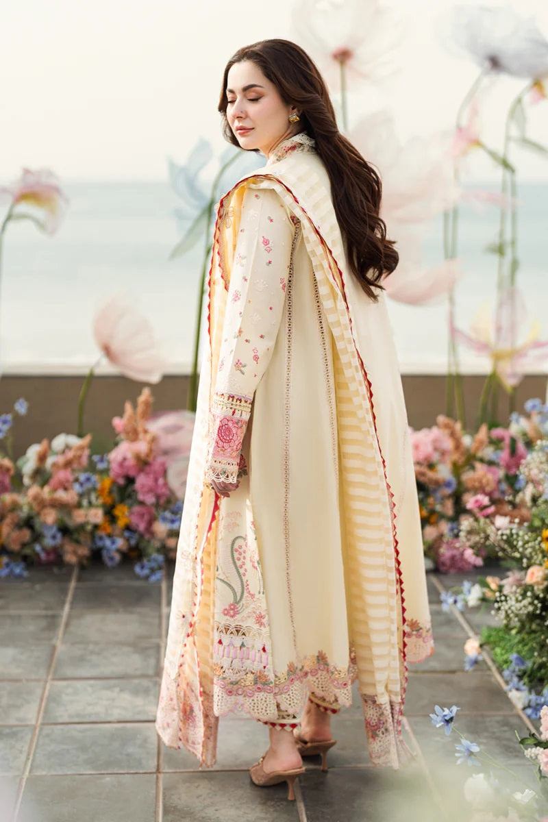3 Piece Embroidery Chikankari Suit - Unstitched