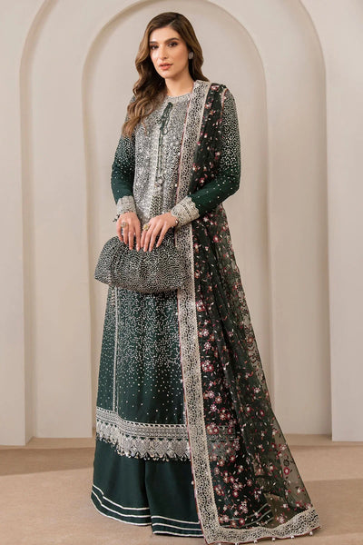 03-Piece Chiffon Suit With Heavy Embroidery - Unstitched