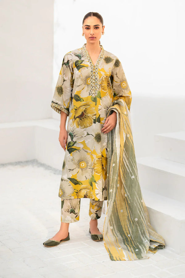 3 Piece Lawn Suit - Unstitched