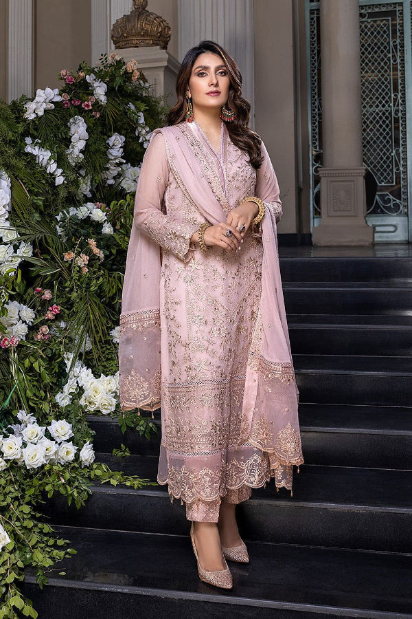 3 Piece Chiffon Suit - Unstitched