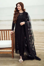 3 Piece Embroidered Chikankari Suit - Unstitched