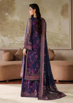 03-Piece Printed Lawn Suit With Embroidery - Unstitched