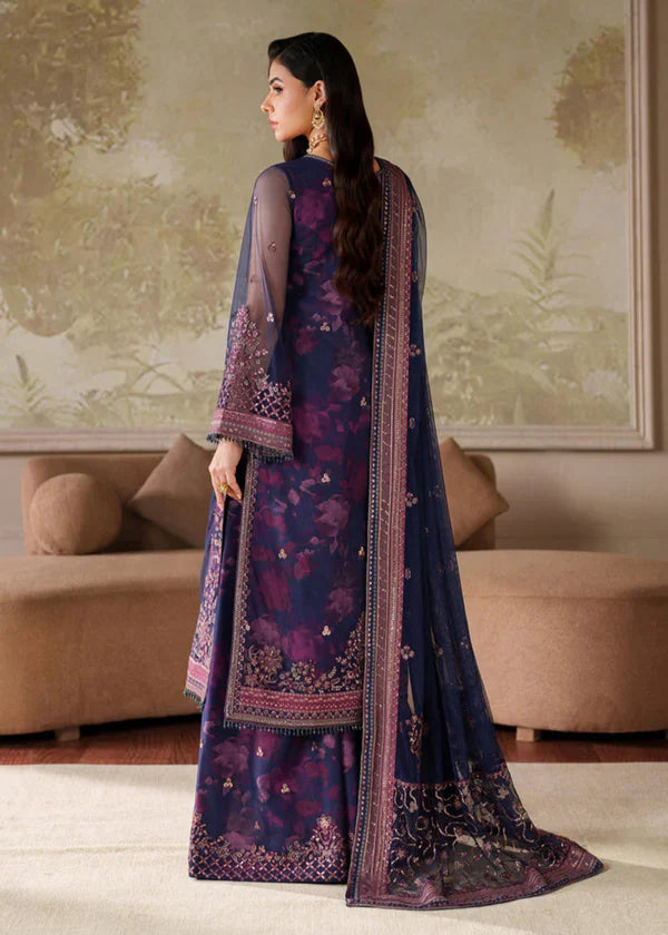 03-Piece Printed Lawn Suit With Embroidery - Unstitched
