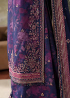 03-Piece Printed Lawn Suit With Embroidery - Unstitched
