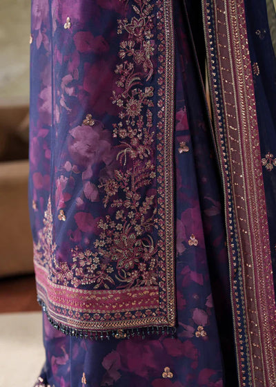 03-Piece Printed Lawn Suit With Embroidery - Unstitched