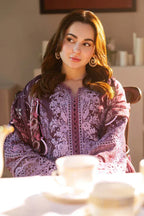 03-Piece Lawn Suit With Chikankari Embroidery - Unstitched