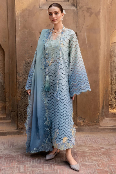 03-Piece Swiss Lawn Suit With Embroidery - Unstitched