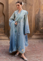 03-Piece Swiss Lawn Suit With Embroidery - Unstitched