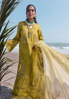 03-Piece Lawn Suit With Embroidery - Unstitched