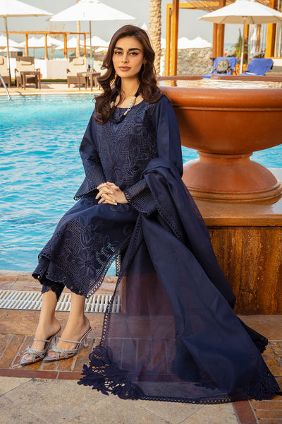 3 Piece Embroidered Chikankari Suit - Unstitched