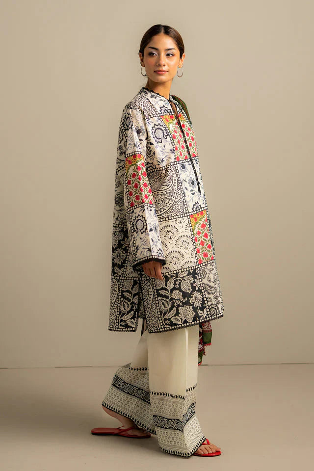 3 Piece Designer Suit - Unstitched