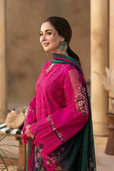 3 Piece Embroidered Chikankari Suit - Unstitched