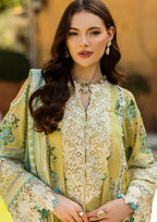 03-Piece Printed Lawn With Embroidery Suit - Unstitched