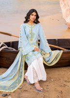 3 Piece Lawn Embroidery Dress - Unstitched