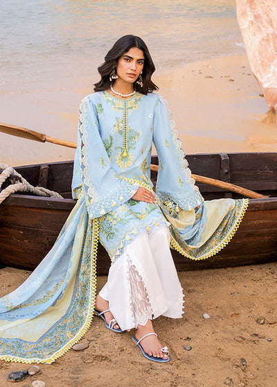 3 Piece Lawn Embroidery Dress - Unstitched