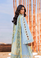 3 Piece Lawn Embroidery Dress - Unstitched