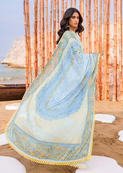 3 Piece Lawn Embroidery Dress - Unstitched