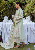 03-Piece Lawn Suit With Chikankari Embroidery - Unstitched