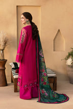 3 Piece Embroidered Chikankari Suit - Unstitched
