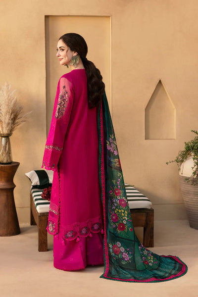3 Piece Embroidered Chikankari Suit - Unstitched