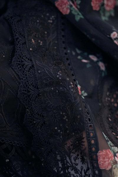 3 Piece Embroidered Chikankari Suit - Unstitched