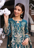 3 Piece Embroidered Chikankari Suit - Unstitched