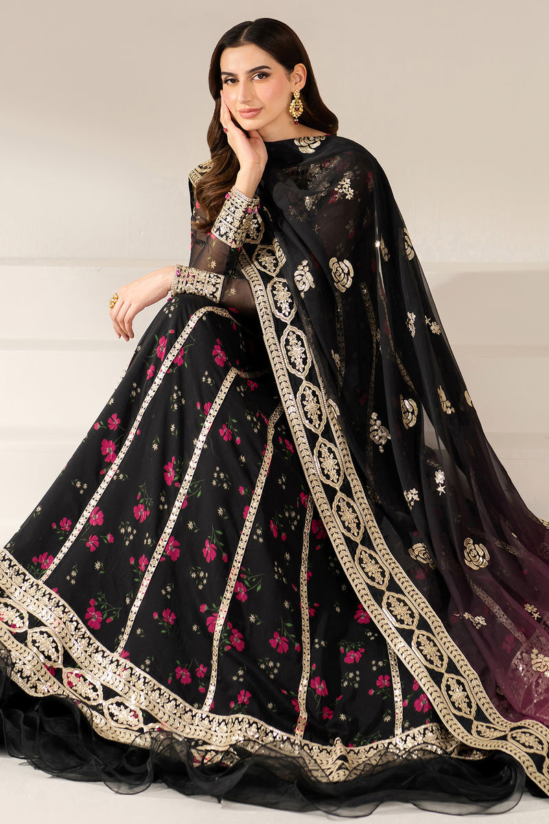 3 Piece Luxury Bridal Dress - Unstitched