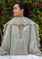 03-Piece Lawn Suit With Chikankari Embroidery - Unstitched
