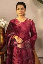 03-Piece Suit With Chikankari Embroidery - Unstitched
