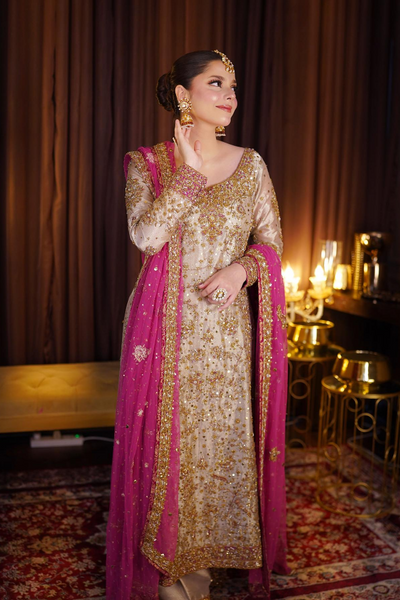 3 Piece Bridal Suit - Unstitched