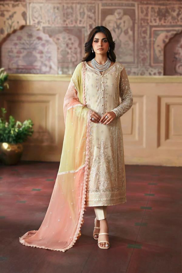 3 Piece Chiffon Suit - Unstitched