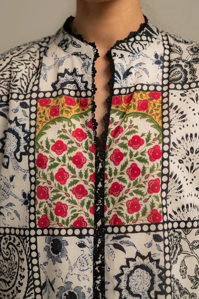 3 Piece Designer Suit - Unstitched