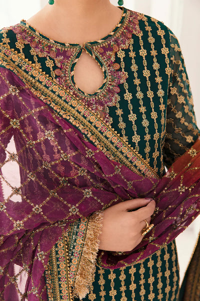 03-Piece Chiffon Suit With Heavy Embroidery - Ready To Work