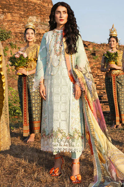 03-Piece Lawn Suit With Embroidery - Unstitched