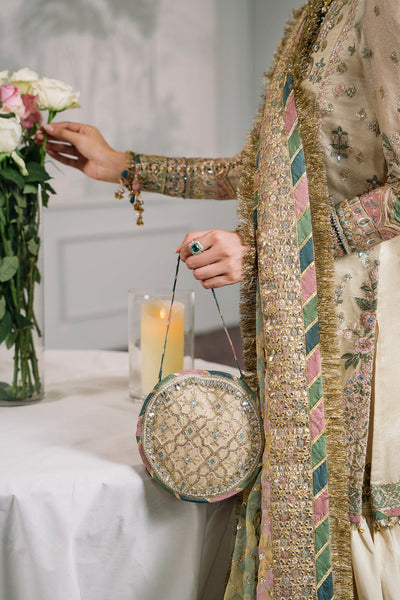 3 Piece Luxury Embroidered Suit - Unstitched