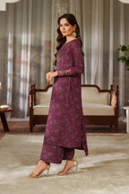 03-Piece Printed Lawn Suit With Embroidery - Unstitched