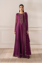 3 Piece Chiffon Suit - Unstitched